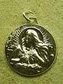 Pendentif Medaille Marie Madeleine Argenté #1