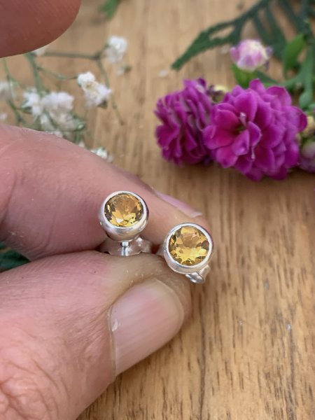 Boucles d'oreilles Citrine #1