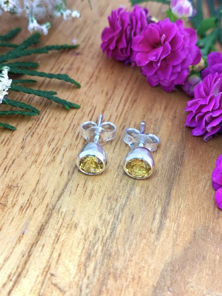 Boucles d'oreilles Citrine #3