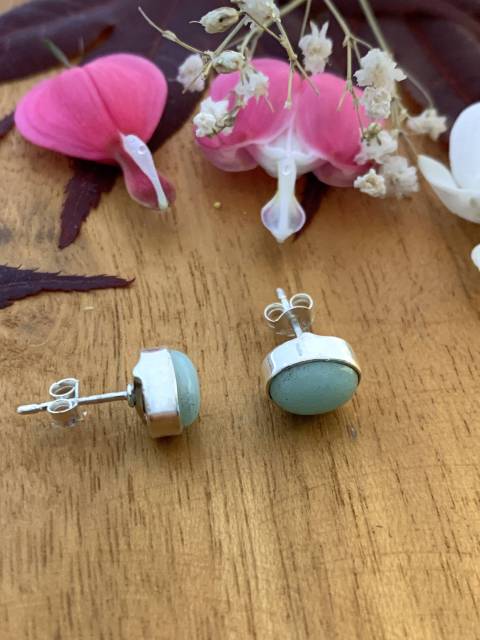 Boucles d'oreilles Chrysoprase #