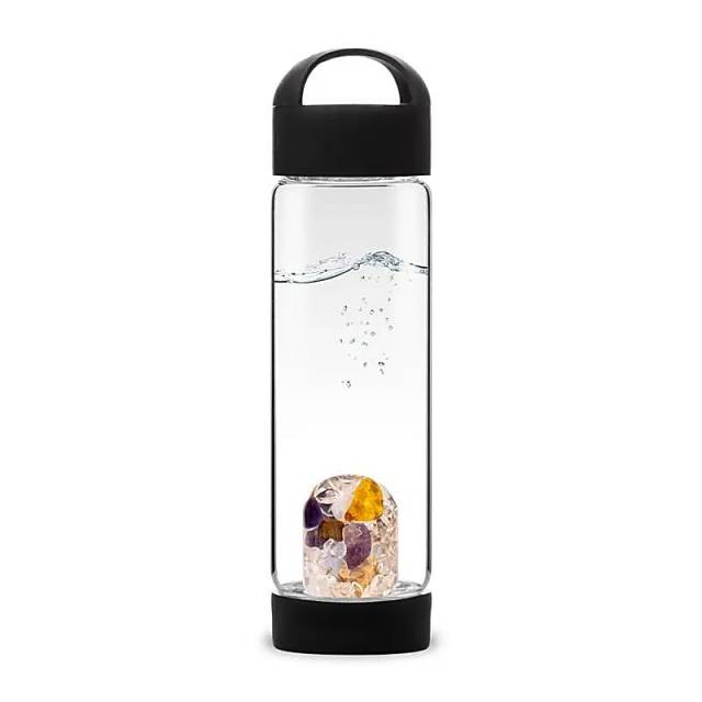 Bouteille avec Cristaux  VitaJuwel ViA Prana Noir #