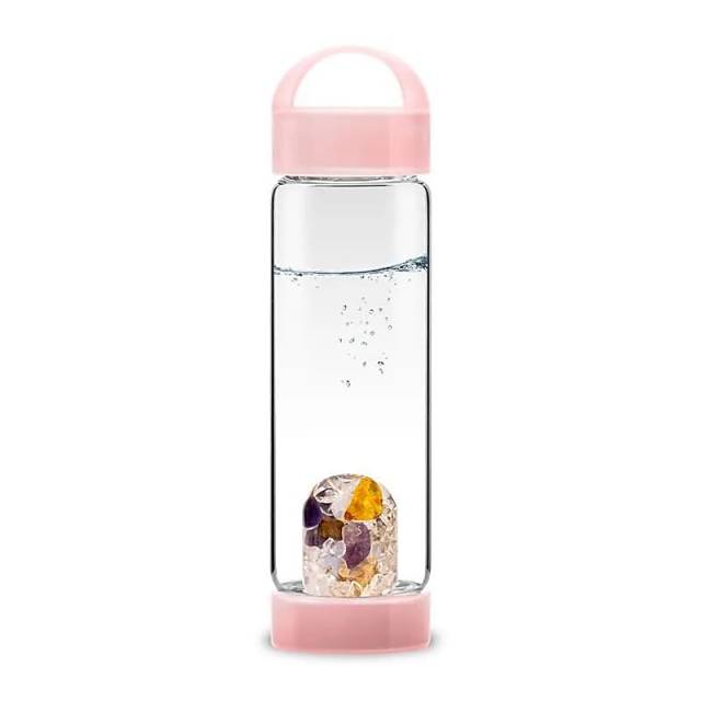 Bouteille avec Cristaux  VitaJuwel ViA Prana Rose #
