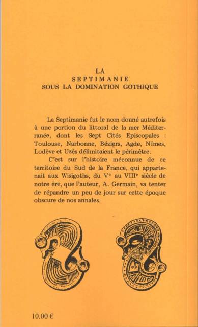 La Septimanie sous la domination Gothique-A.Germain #1