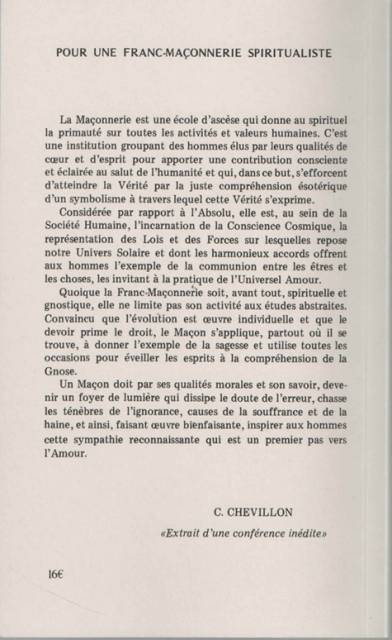 Le Vrai Visage de la Franc-Ma�onnerie - Constant Chevillon. #1